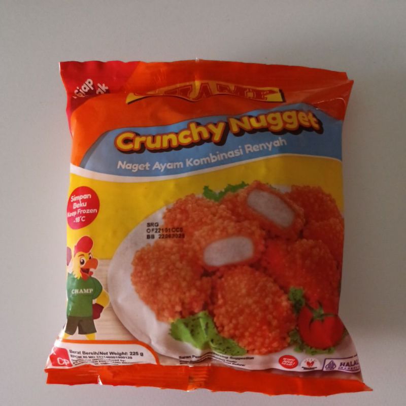 

champ crunchy nugget ayam 225gr