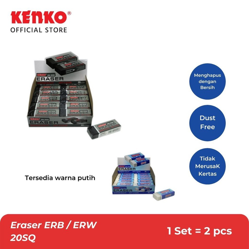 

ERASER / Penghapus / Penghapus Pensil ERB/ERW-20SQ KENKO