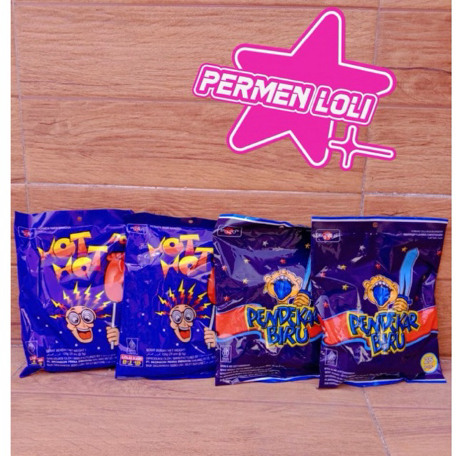 

( Pack ) Permen HOT HOT POP 1 pack isi 25pcs / Permen Jagoan Neon 1pack isi 25pcs