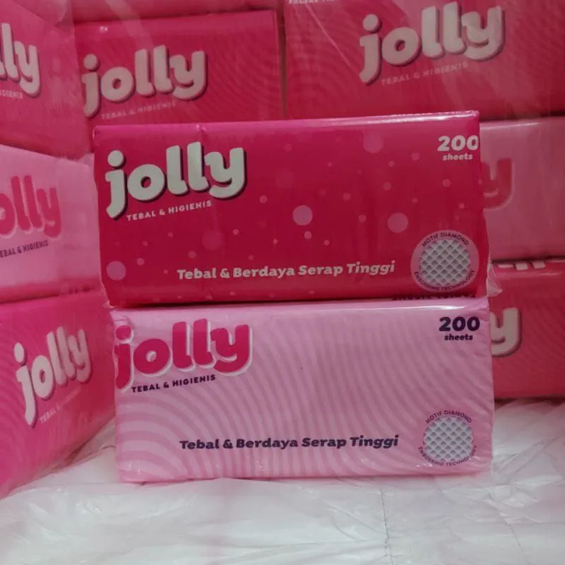 Facial tissue jolly 2 Ply Tisu wajah 250 sheet dan 560 sheet