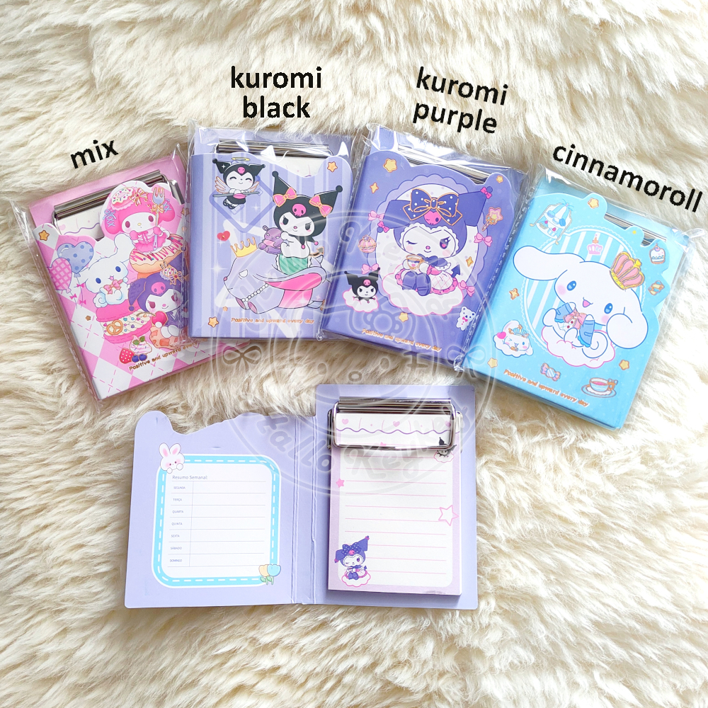 

buku memo notepad notebook kuromi melody cinnamoroll