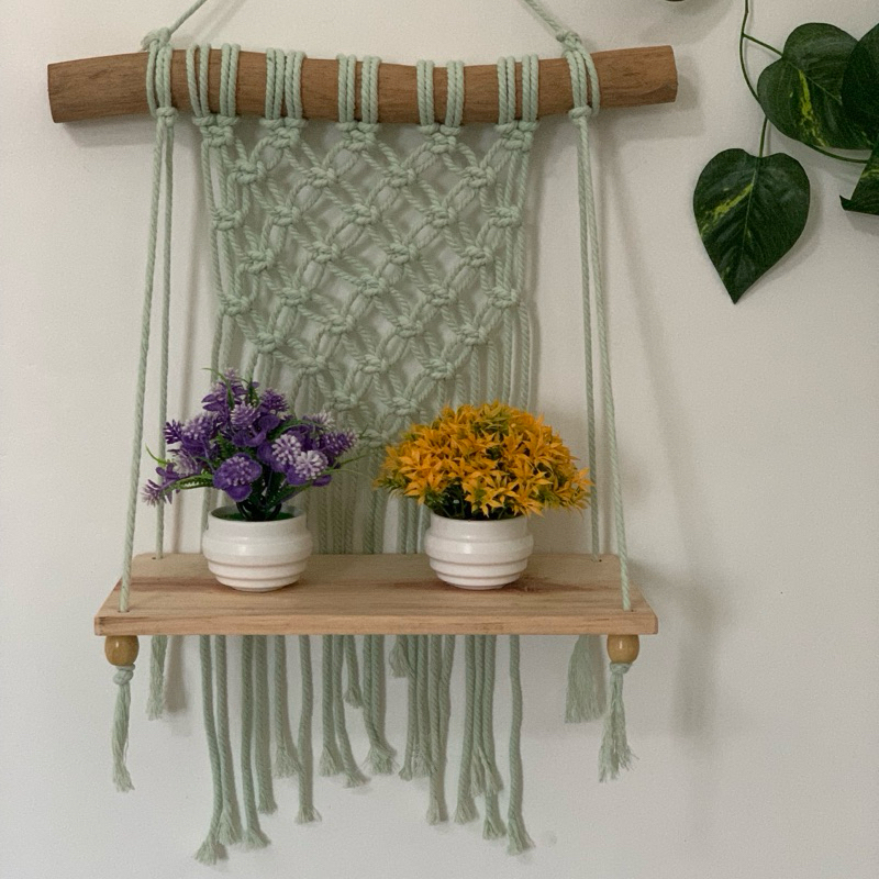 macrame hiasan dinding ambalan