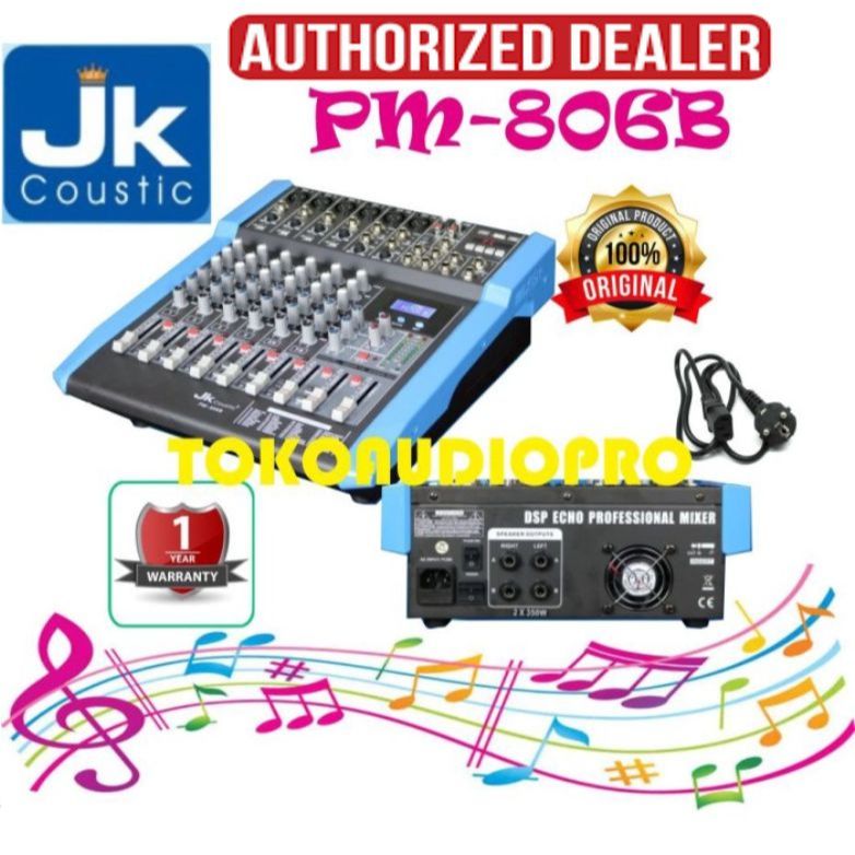 Power Mixer Jk Coustic Pm806 Power Mixer Jk Coustic PM-806B