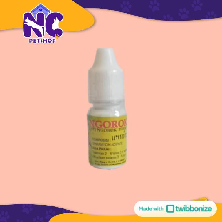 NGOROK DROP 10ML - Obat Anti Ngorok, Pilek Dan Muka Bengkak Pada Ayam