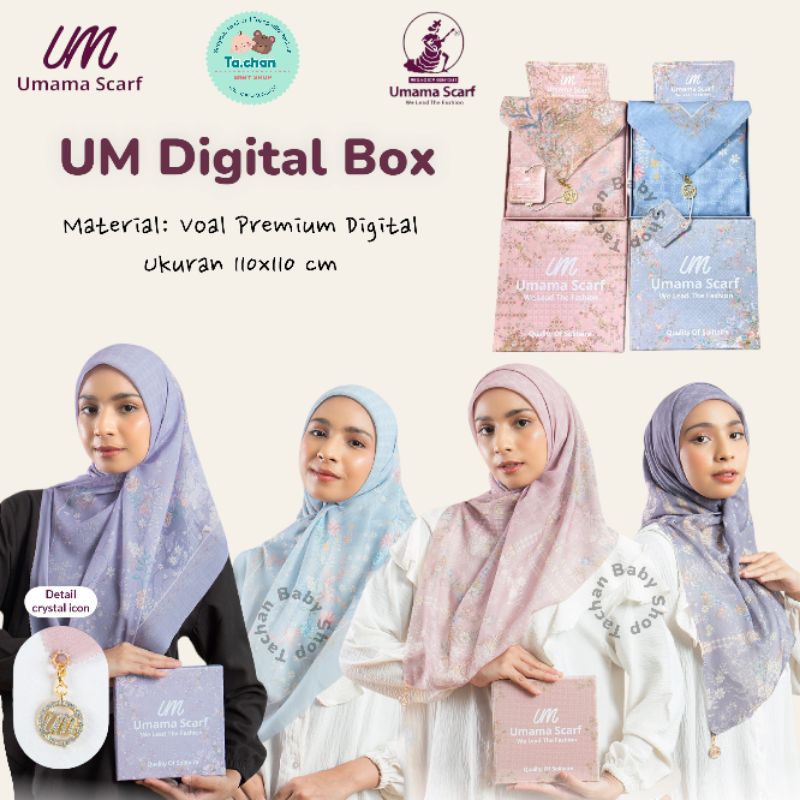 Um Digital Box Hijab Voal Premium Box Umamascraves umama scraf / Hijab segi empat umama jilbab perse