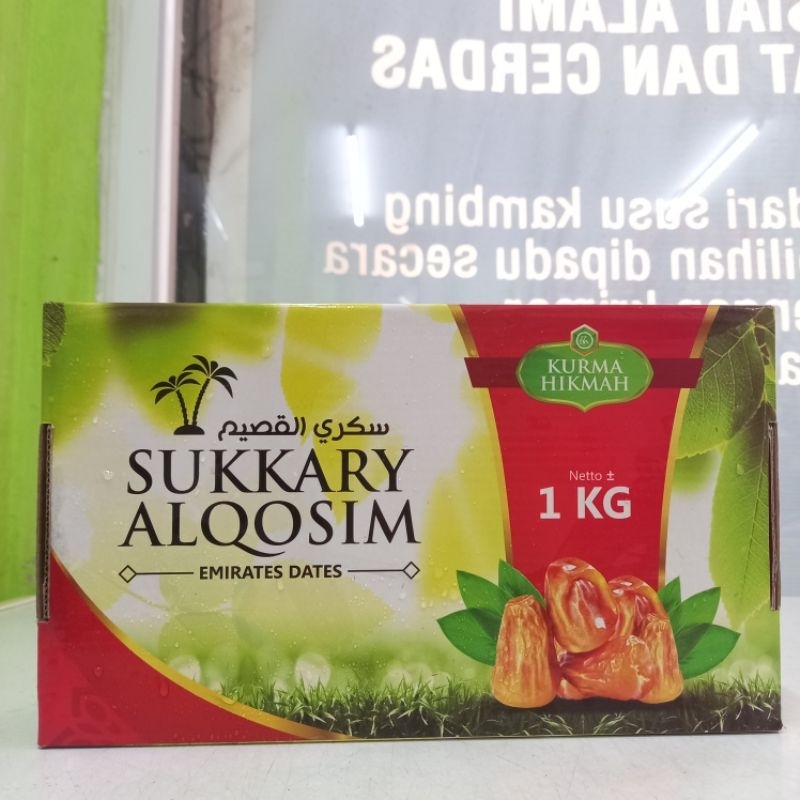 

Kurma Sukary Al Qosim Hikmah 1kg / Kurma Sukary Hikmah 1 kg Original