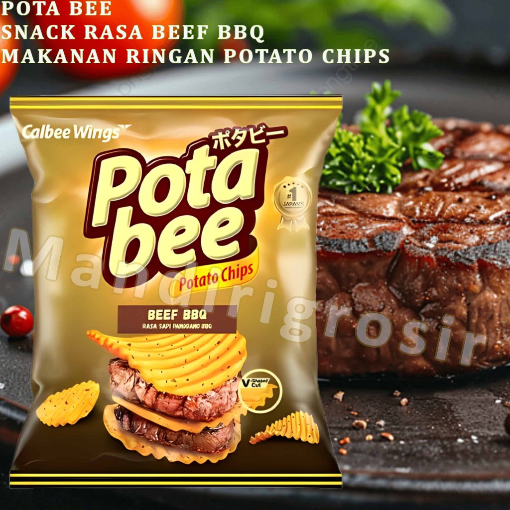 

Snack Potato Chips * Potabee * Snack Rasa Beef BBQ * 35gr