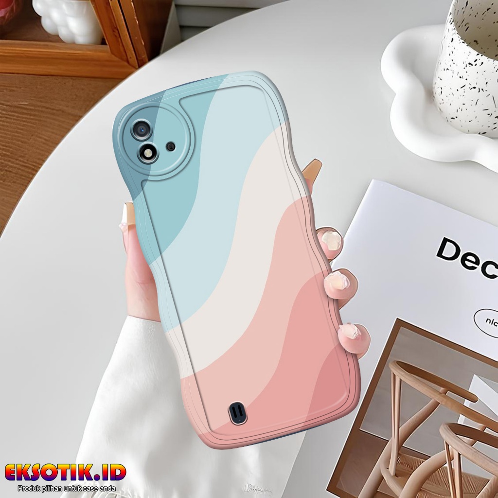 Case Realme C11 2021 Gelombang - Casing Realme C11 2021 - Silikon  Realme C11 2021 - Softcase Realme