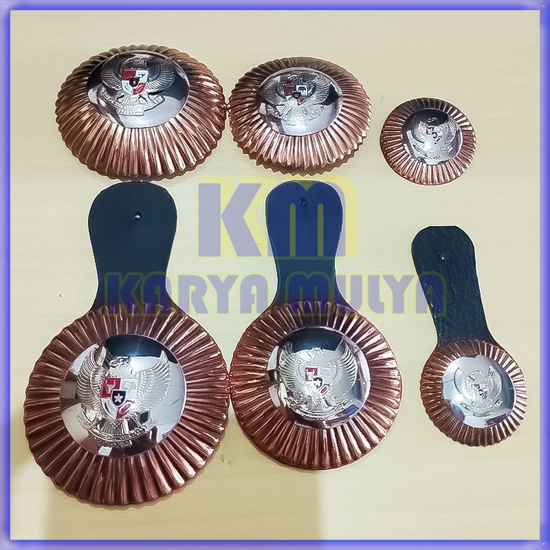 Tanda Jabatan Kades Perunggu Garuda Silver Lencana Tanda Jabatan Lurah Warna Perunggu - Karya Mulya