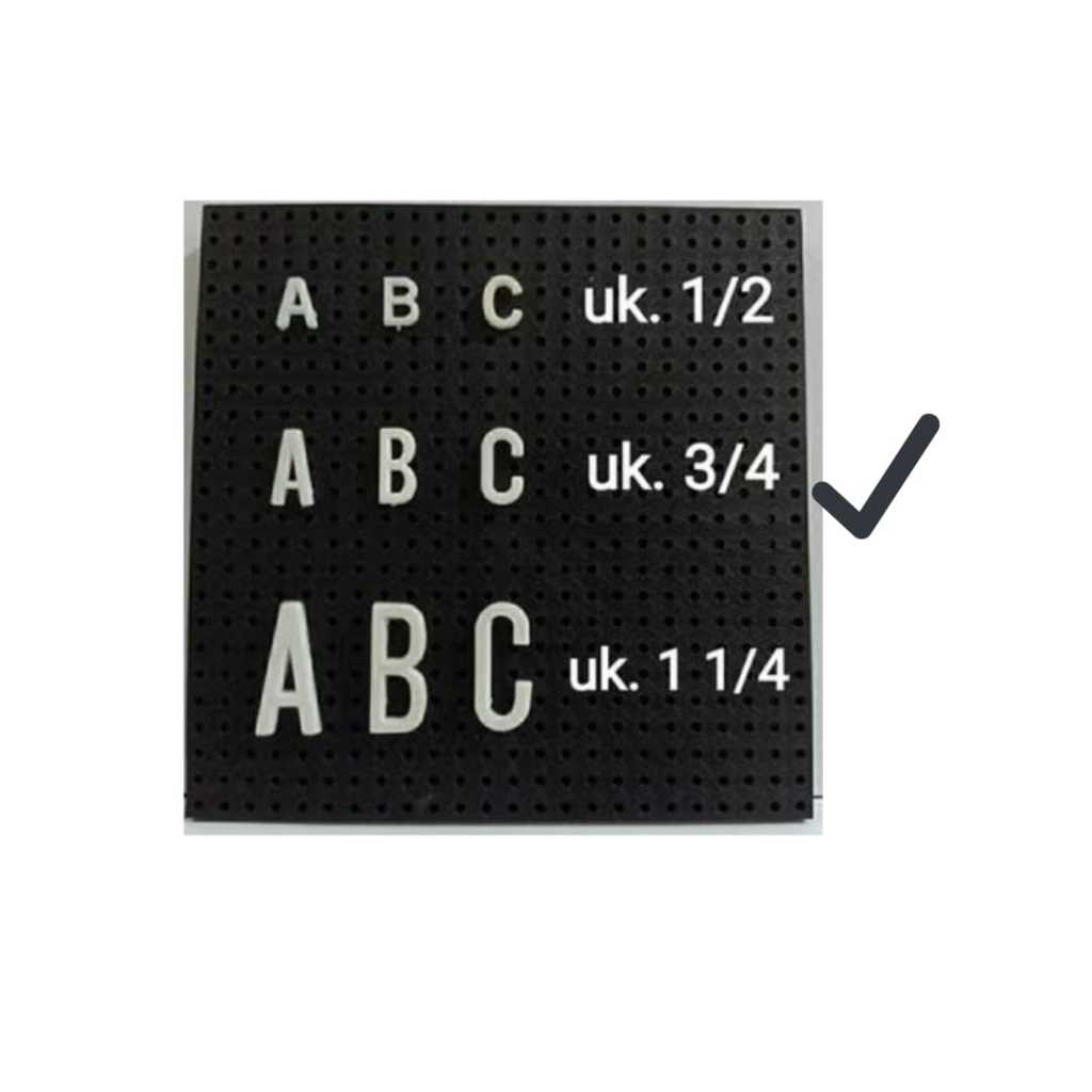 

JUAL HURUF A-Z MOVITEXT/MOVITEX MURAH isi 10 pcs huruf custom