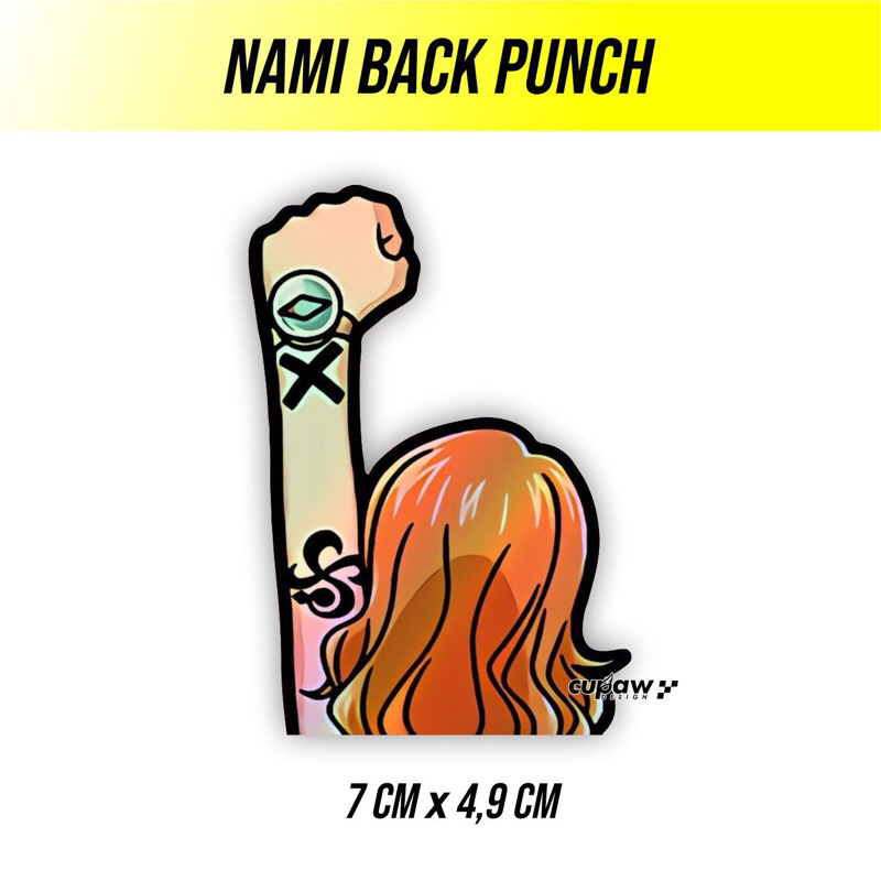 

Stiker Anime Nami One Piece hologram