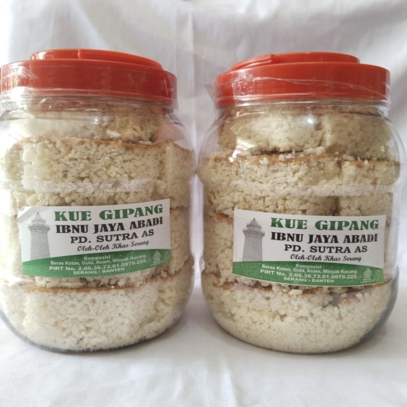

Kue Gipang Ketan lapis kacang / kueh Gipang Toples