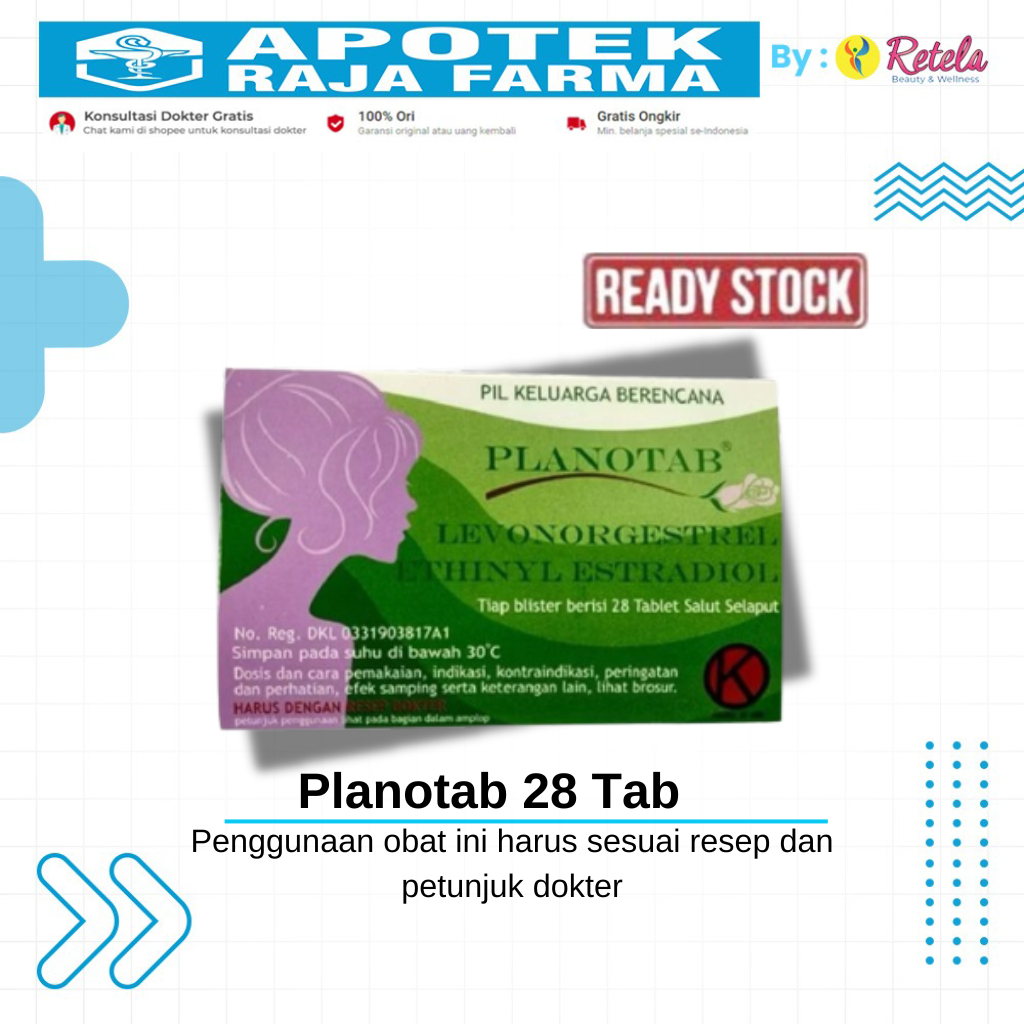 PLANOTAB TAB BOX 20 STRIP /  1 STRIP 28 TABLET