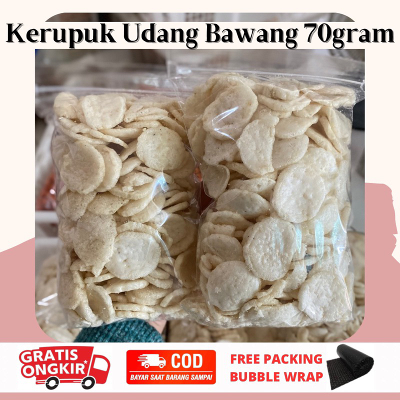 

KERUPUK UDANG BAWANG 70GRAM | KERUPUK UDANG BAWANG RENYAH