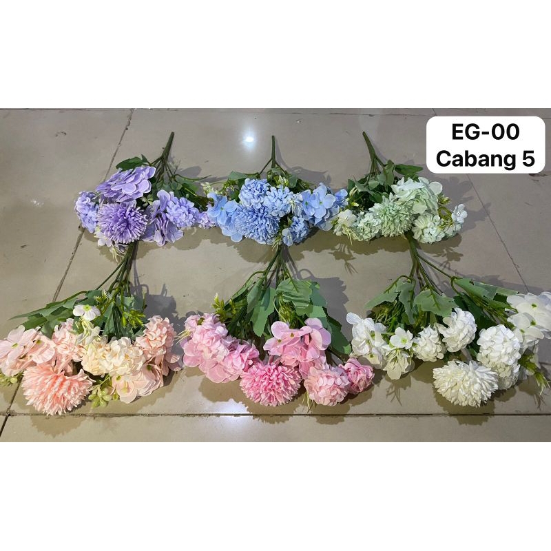 (12PCS)BUNGA FOAM-FOAM CABANG 5/Bunga Dekorasi/Bunga hantaran