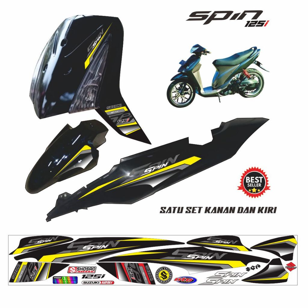 STRIPING SPIN 125 SR / STIKER SPIN 125 / SR / SPIN / STIKER / STICKER / STRIPING