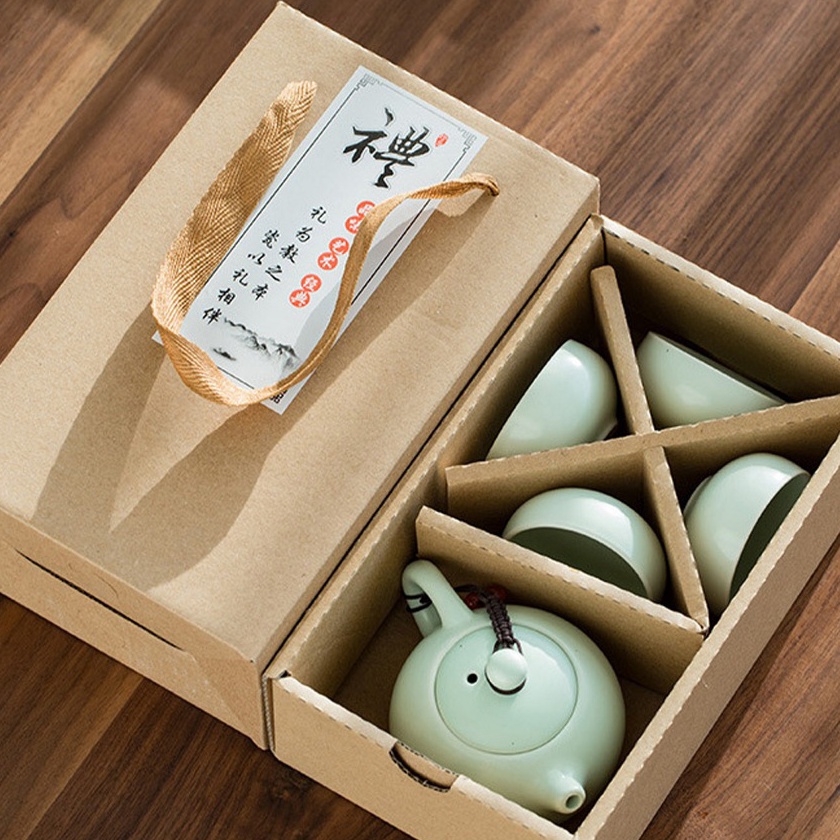 KF7 Teko Set Keramik Set Teapot Set Teko Set Suvenir Teko Keramik China Chinese Tea Pot Set Souvenir