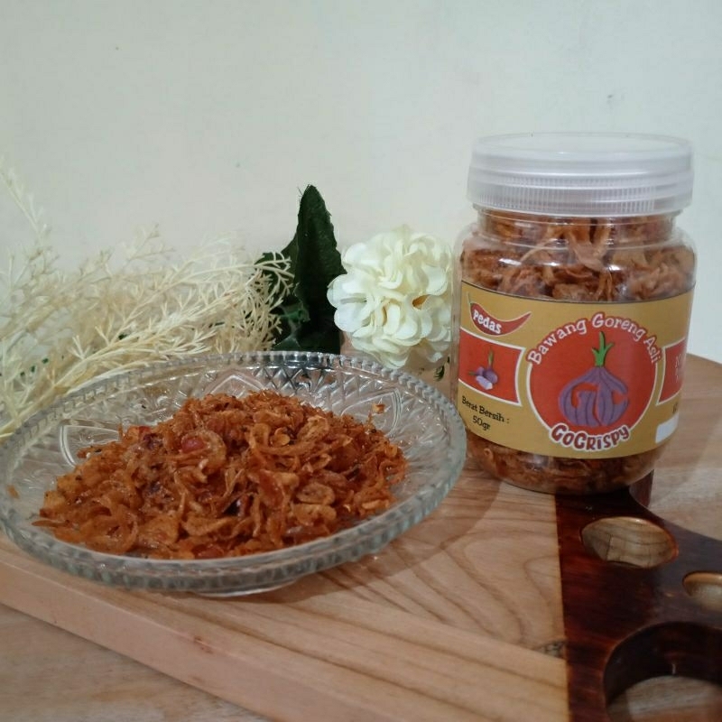 

Bawang Goreng Pedas Premium-100% Bawang Asli 50 gr