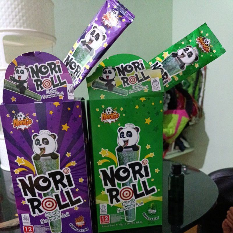 

Nori Roll Norigo Grilled seaweed rumput laut Roll 1 box isi 12pcs@2.5gr