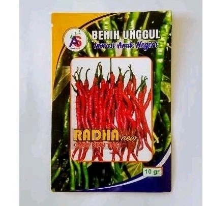Cabe RADHA 10 Gram - Benih Cabe Merah Keriting RADHA - CMK RADHA - Bibit Cabe RADHA