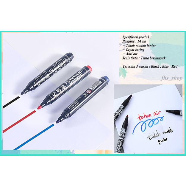 

Spidol Permanen Warna Spidol Tahan Air Buku Tulis Perlengkapan Alat Tulis Permanent Marker