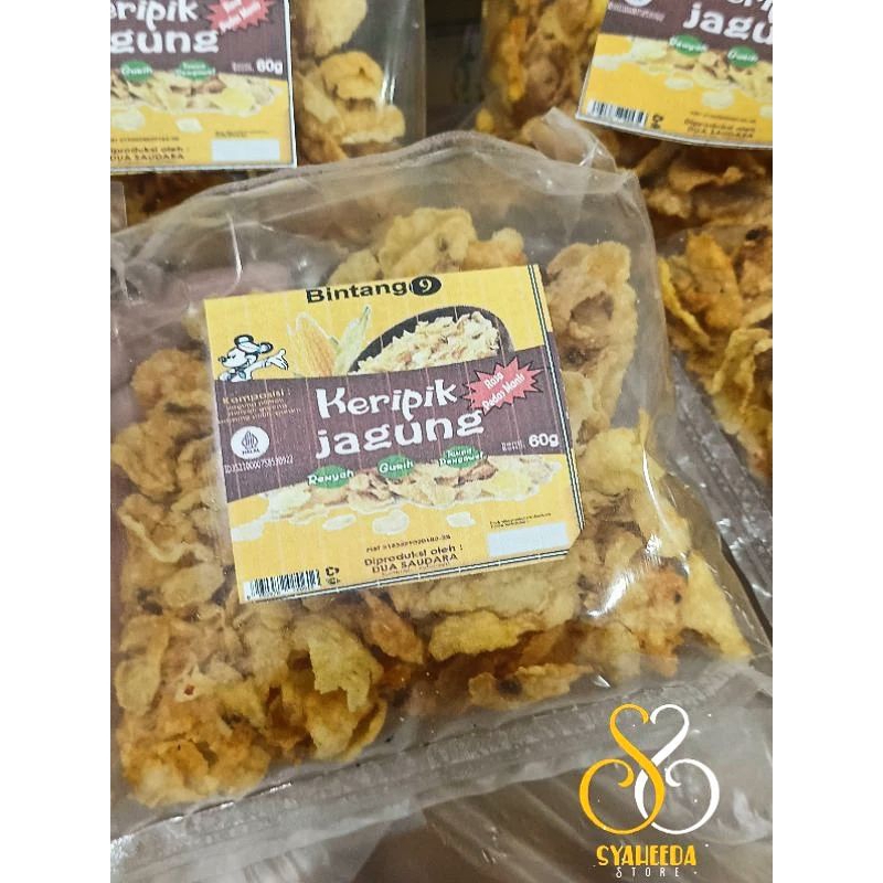 

Keripik Jagung Geprek / Gepeng Khas Madura Cap Bintang 9 netto 60 gr
