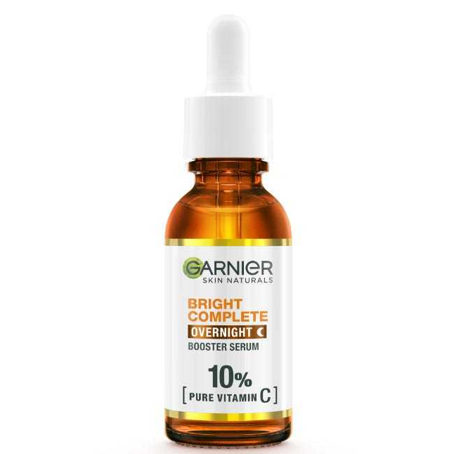 Garnier Bright Complete Overnight Vitamin C Serum 7.5 ml Serum Malam Vitamin C Mencerahkan