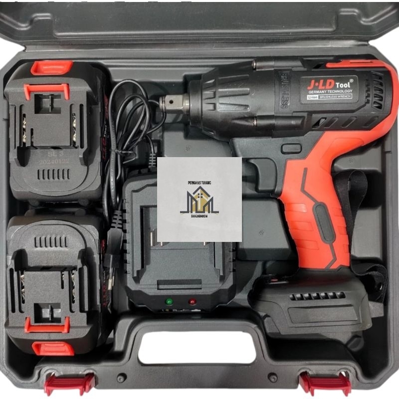 BOR BATERAI IMPACT WRENCH JLD 550NM 2 BATERAI 88VF J88F BANJARMASIN / BOR IMPACT WRENCH BUKA BAUT KU