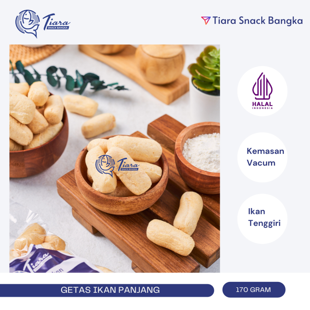 

Krupuk Getas Panjang Ikan Tenggiri Asli Bangka by Tiara Snack Bangka/Snack/Kerupuk