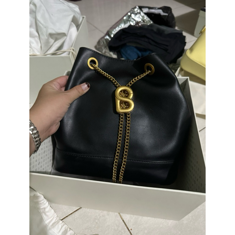 Myra Bag Buttonscarves Large Black+Box