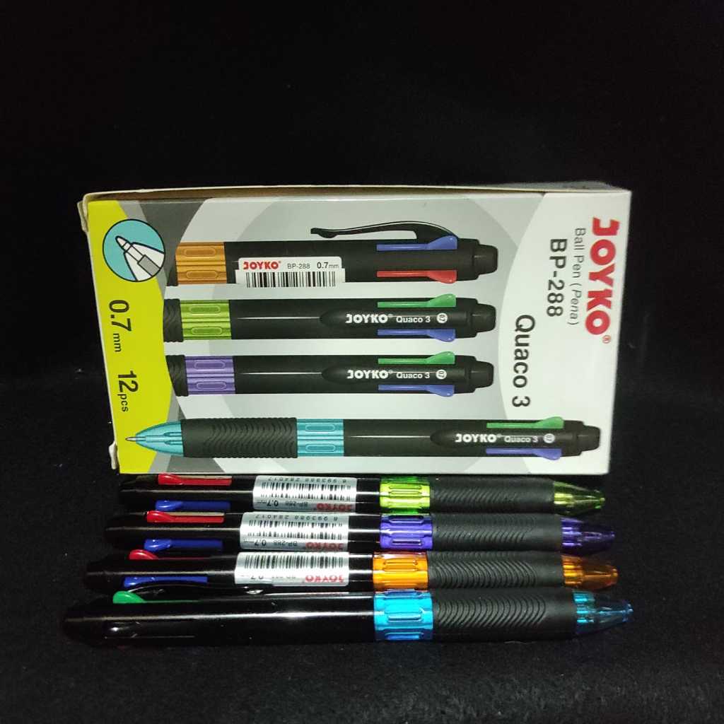 

Joyko Quaco 3 0.7mm Ball Pen Multiwarna 4 in 1 color
