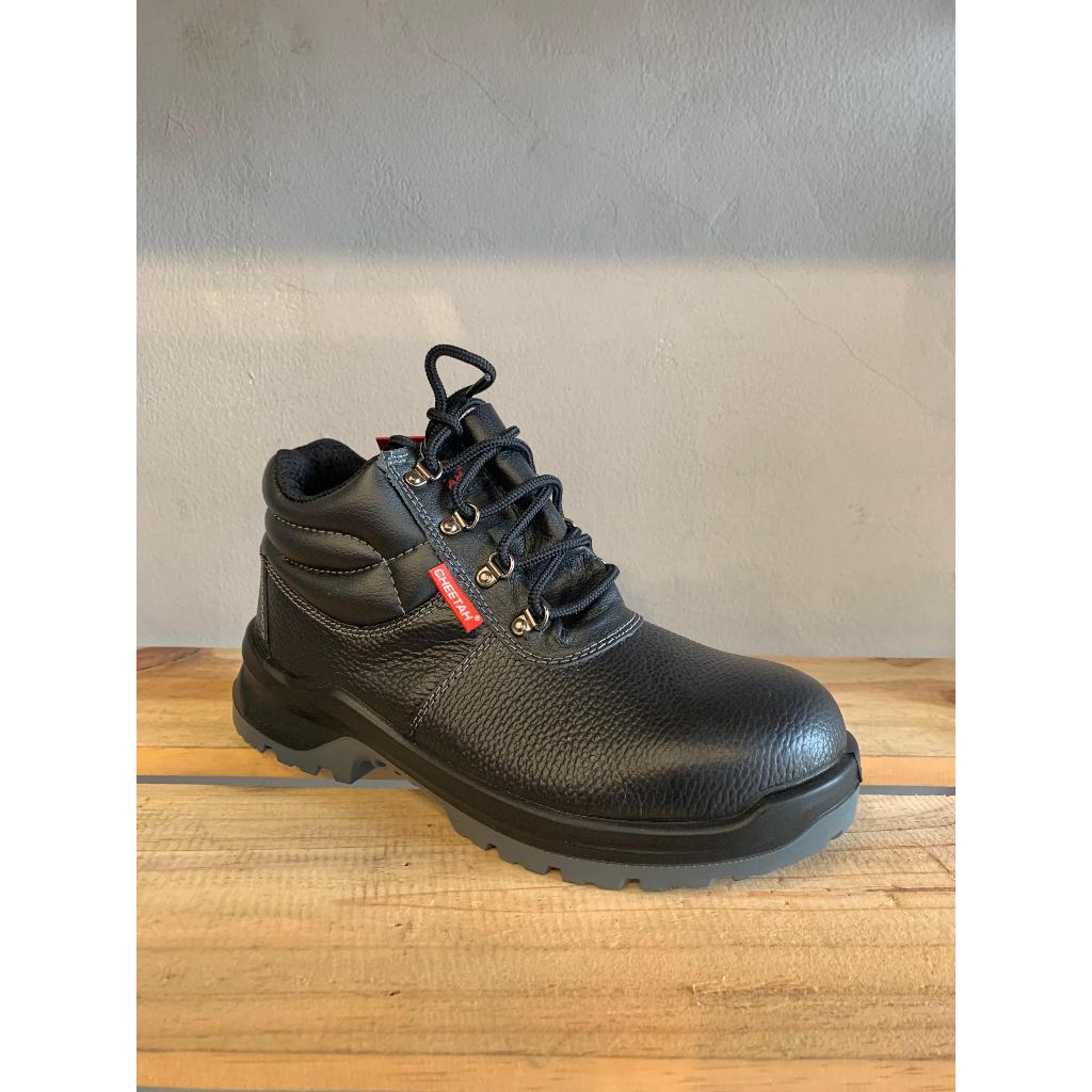 SAFETY SHOES CHEETAH 7106H / SEPATU KERJA SAFETY CHEETAH 7106 HITAM