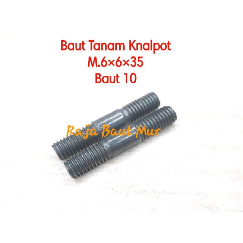 Baut tanam knalpot beat karbu fi esp scoopy spacy grand astrea m.6×6×35 baut 10