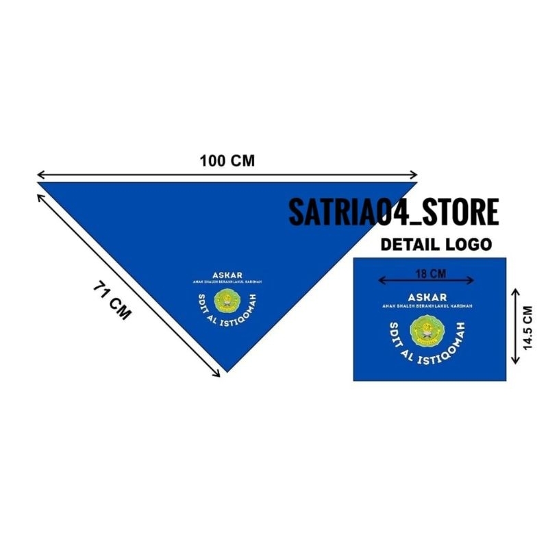 slayer segitiga custom logo/slayer sablon dtf/slayer manasik haji umroh/slayer motif custom