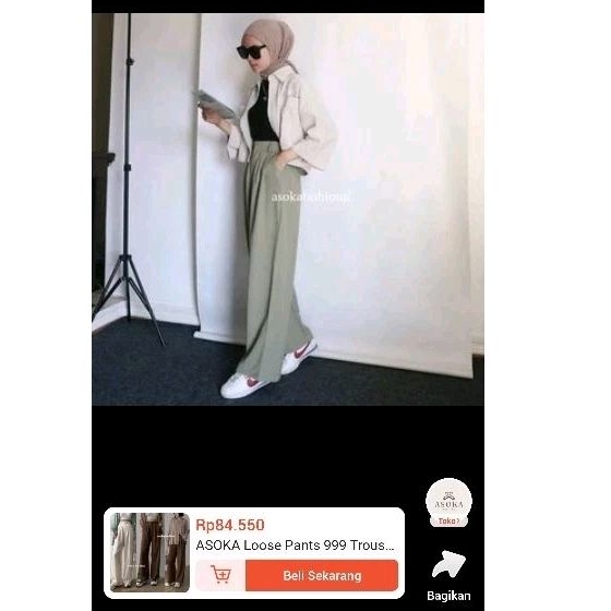 Preloved Celana ASOKA Loose Pants (detail di deskripsi)