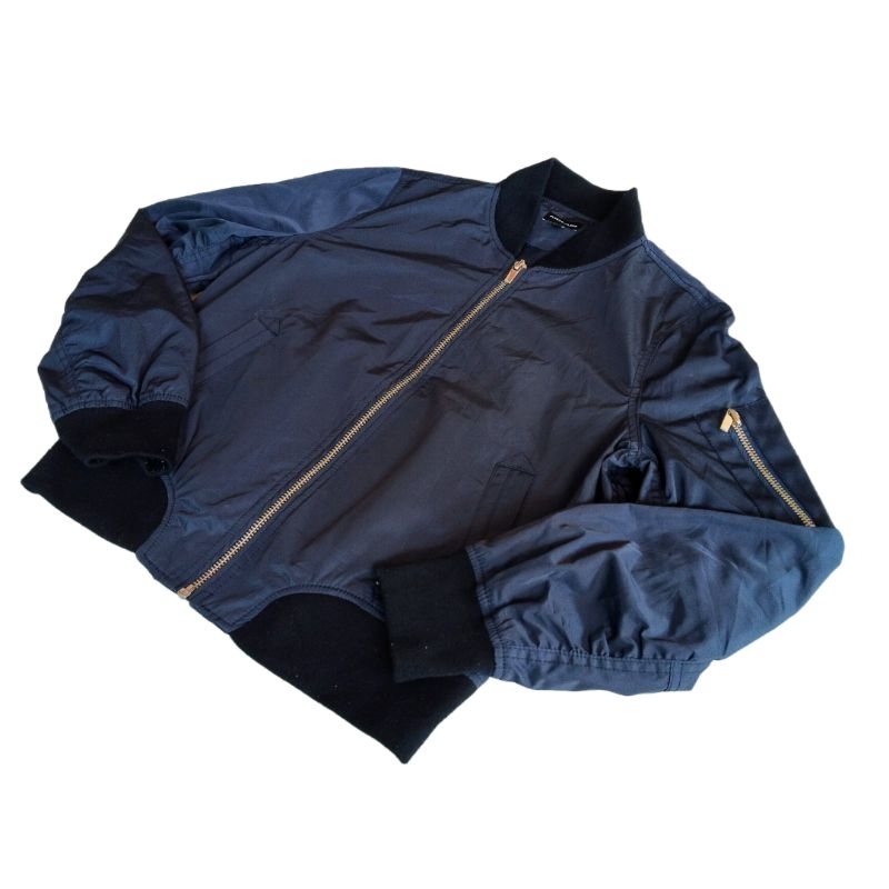 Plastic Island Women Bomber Jacket Navy size S