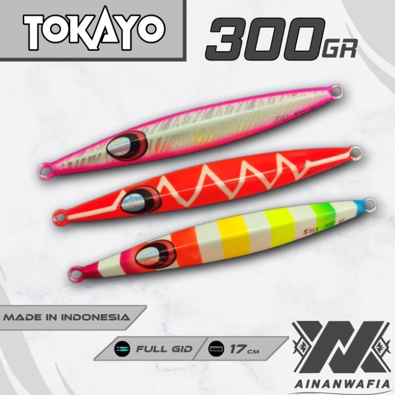 AW Metal Jig Tokayo Sitenkiba III 300gr Full Gid Umpan pancing / Fishing lure