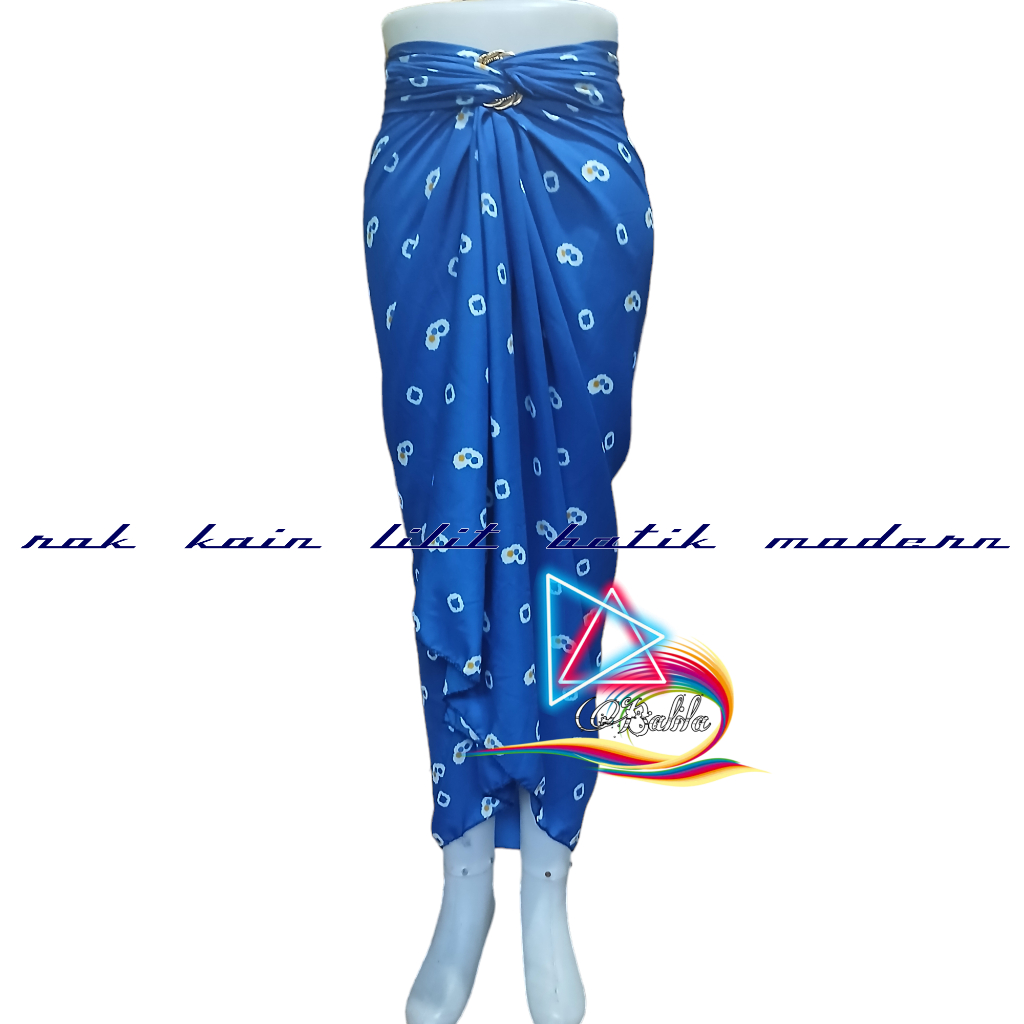 Bali.la™ Rok Lilit Jumputan warna Kain Lilit Batik Wanita Casual Korean Modern Kekinian