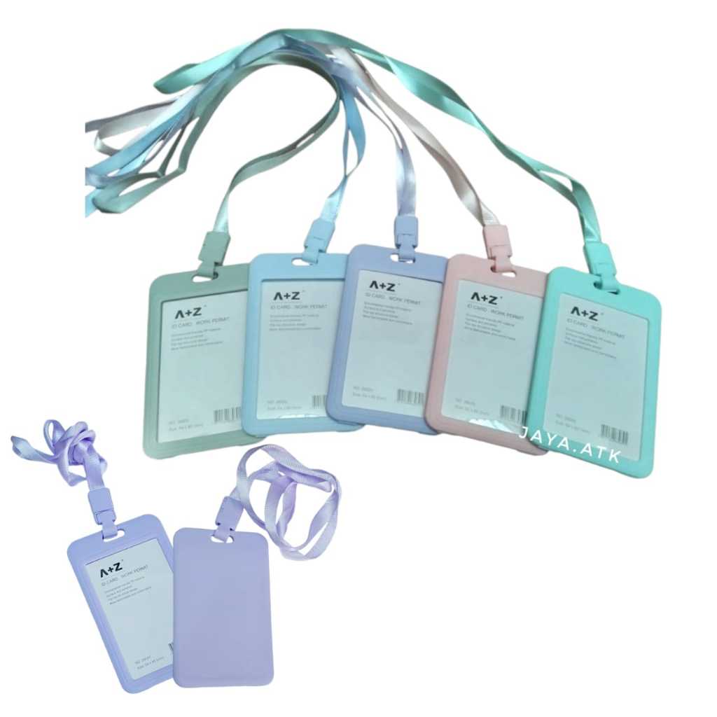 

NAME TAG ID CARD HOLDER SET TALI B1 PASTEL SOFT COLOR GANTUNGAN KARTU NAMA PANITIA