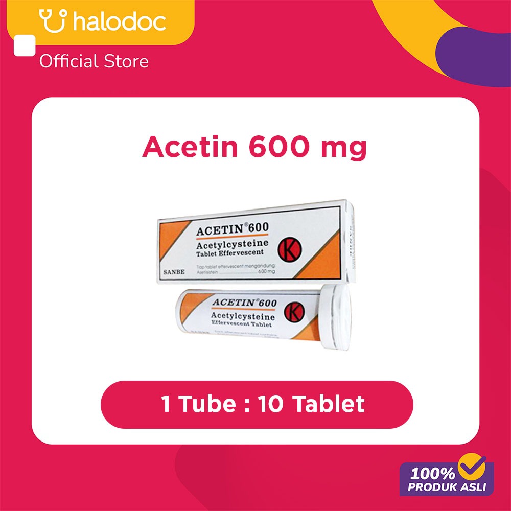 Acetin 600 mg 10 Tablet Effervescent