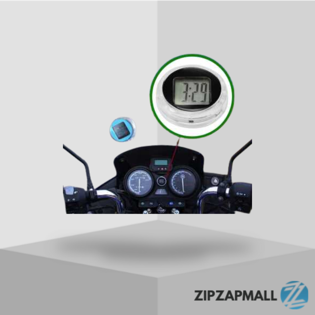 Dekorasi Motor Jam Mini Digital Watch Clock Waterproof IP64/Jam Sepeda Motor Digital Tempel