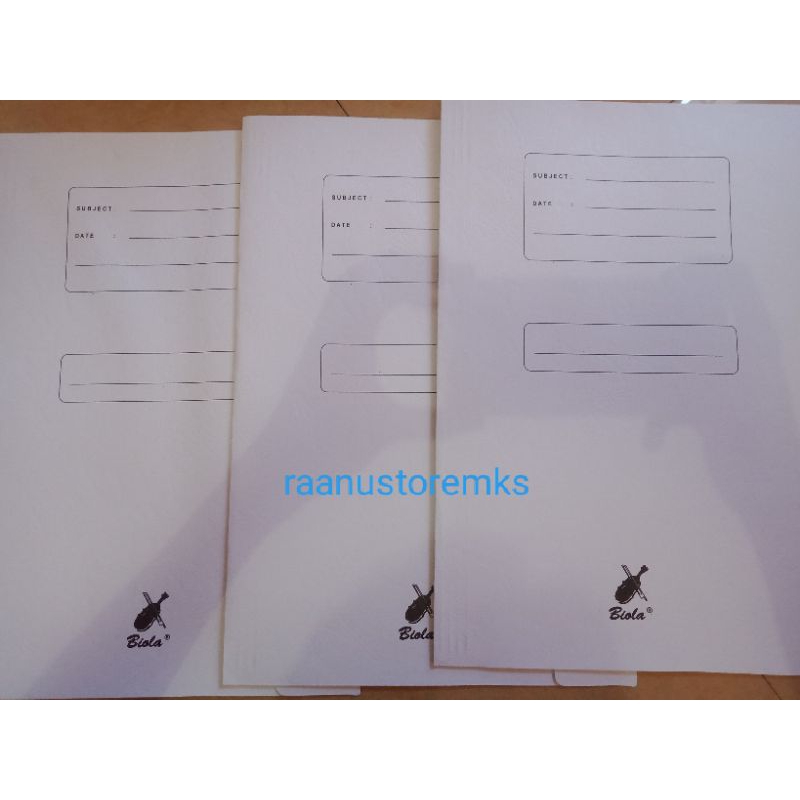 

3 Map Putih Kertas Merek biola