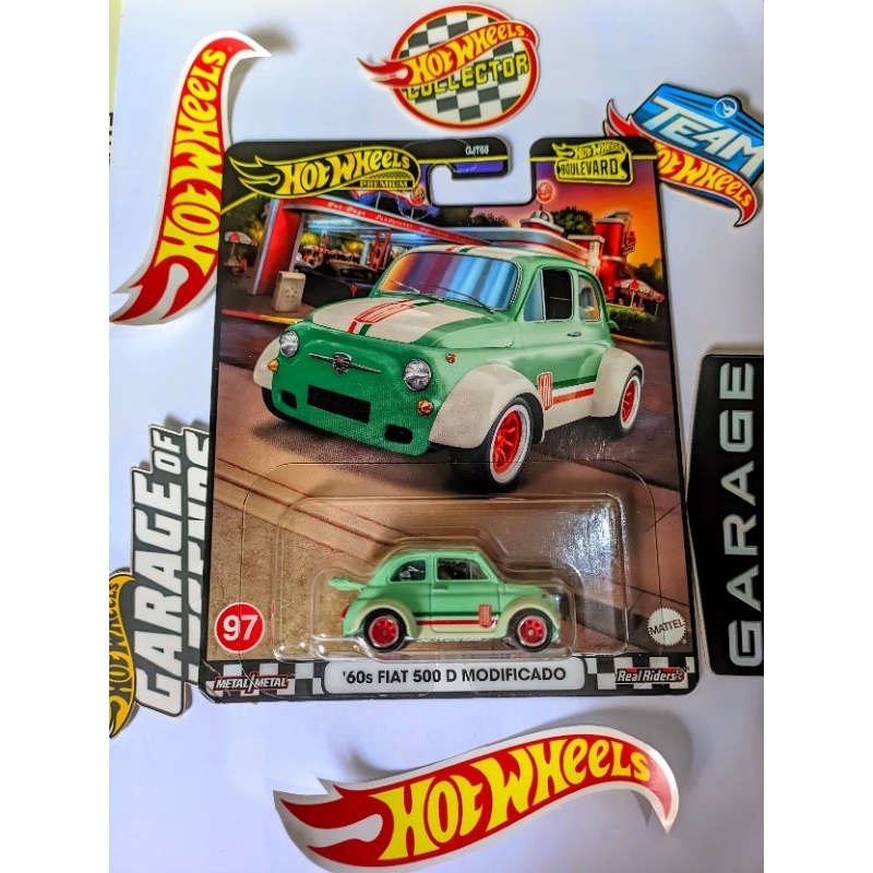 Hot Wheels Bulevard Premium 60s Fiat 500 D Modificado | Hot Wheels Premium| Fiat 500 D | Mainan Mobi