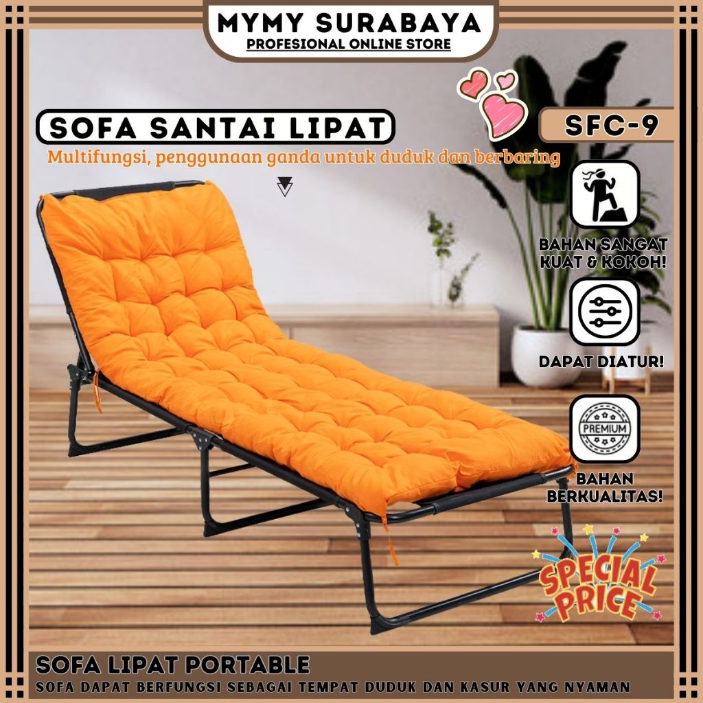 MYMY.SURABAYA  Sofa Santai Minimalis Ruang Tamu | Sofa Bed Lipat Multifungsi | Sofa Depan Tv Minimal