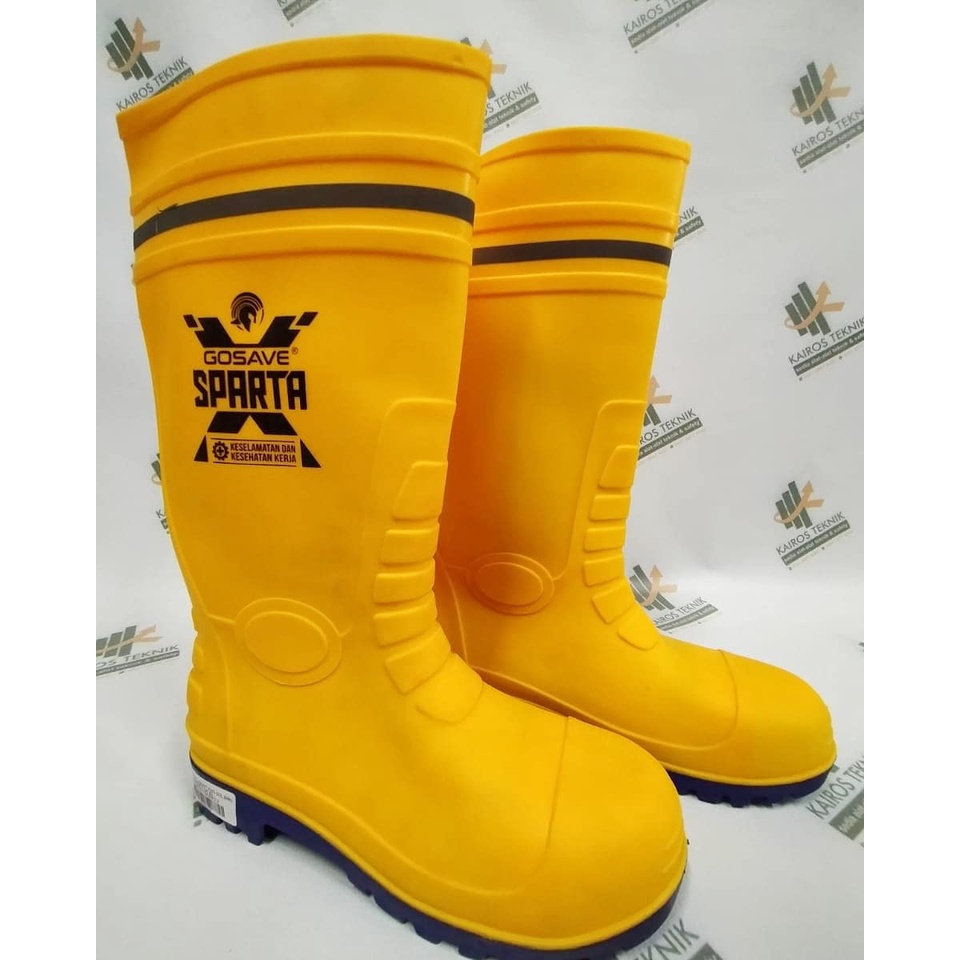 Sepatu Boot Safety Gosave X-Sparta Pvc Rubber Karet Steel Toe Pelindung Jari / GOSAVE ORIGINAL