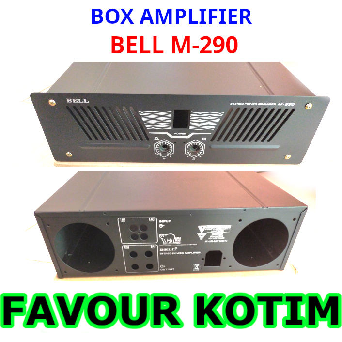 BOX POWER AMPLIFIER STEREO M-290 BELL BESAR TEBAL FVKOTIM