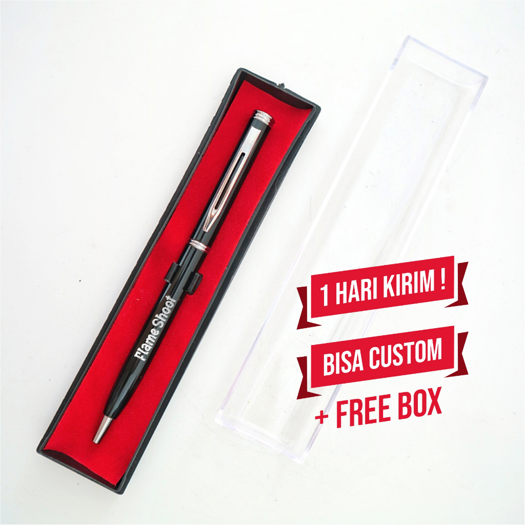 

Premium Pulpen Paku Metal Custom Nama/Logo
