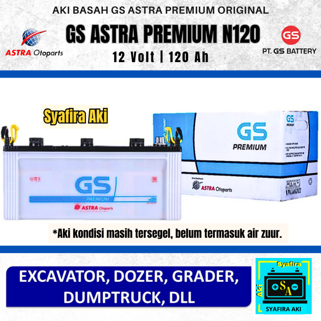 AKI GENSET N120 GS ASTRA PREMIUM PLUS AIR ZUUR