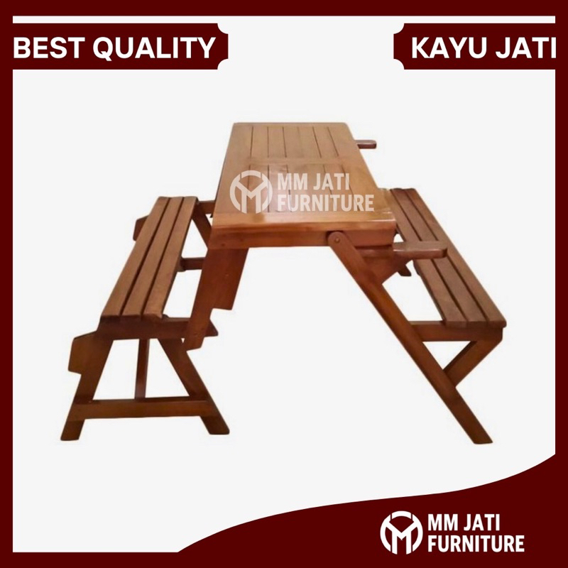 Kursi Meja Lipat Outdoor Taman Cafe Kursi Meja Magic Meja Kursi Lipat Outdoor