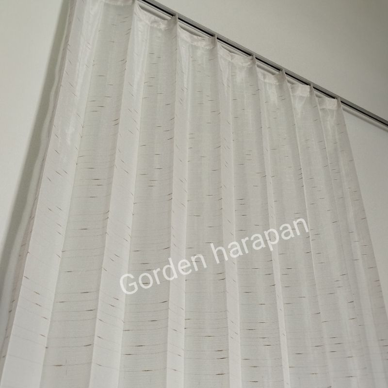 vitrase gorden tebal bahan import jendela minimalis lebar 50cm dan 70cm